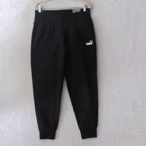 PUMA Womens Black Gym Athletic Relaxed Sweat Pants Size M‎